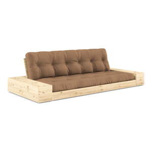 Smeđa sklopiva sofa 244 cm Base – Karup Design
