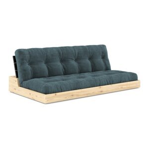Plava sklopiva sofa od samta 196 cm Base – Karup Design