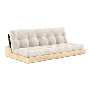 Bijela sklopiva sofa od samta 196 cm Base – Karup Design