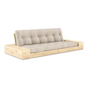 Bež sklopiva sofa 244 cm Base – Karup Design
