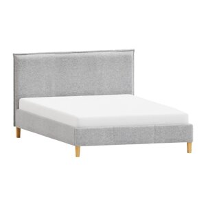 Sivi tapecirani krevet s podnicom 90x200 cm Tina – Ropez