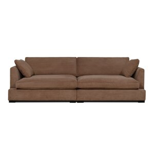 Svjetlo smeđa sofa od samta 266 cm Mobby – Scandic