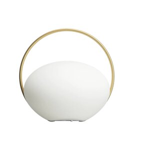 Bijela LED stolna lampa s mogućnosti zatamnjivanja (visina 19 cm) Orbit – UMAGE