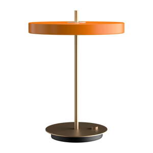 Narančasta LED stolna lampa s mogućnosti zatamnjivanja s metalnim sjenilom (visina 41,5 cm) Asteria Table – UMAGE