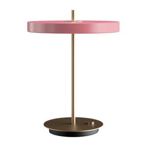 Ružičasta LED stolna lampa s mogućnosti zatamnjivanja s metalnim sjenilom (visina 41,5 cm) Asteria Table – UMAGE