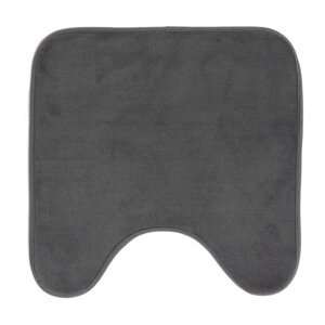 Antracitno siva kupaonska prostirka za WC 45x45 cm Vitamine – douceur d'intérieur