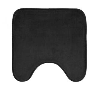 Crna kupaonska prostirka za WC 45x45 cm Vitamine – douceur d'intérieur
