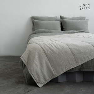 Laneni prošiveni prekrivač u prirodnoj boji 220x230 cm Melange – Linen Tales