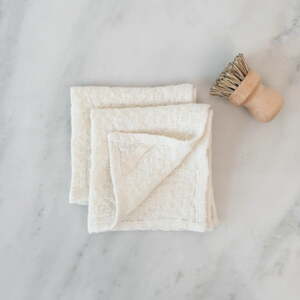 Lanena kuhinjska krpa 2 kom 26x26 cm Undyed – Linen Tales