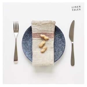 Laneni ubrusi u setu 2 kom Beige Stripe Vintage – Linen Tales