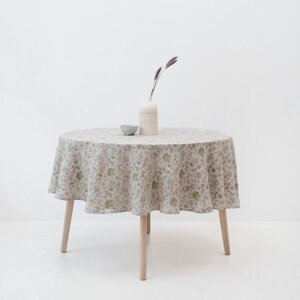 Laneni stolnjak ø 230 cm Botany 2 Lightweight – Linen Tales