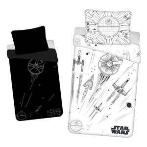 Pamučna dječja posteljina sa svjetlećim efektom za krevet za jednu osobu 140x200 cm Star Wars – Jerry Fabrics