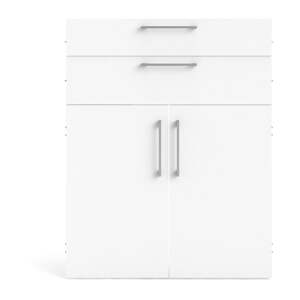 Bijela komponenta za modularni sustav polica 84x105 cm Prima – Tvilum