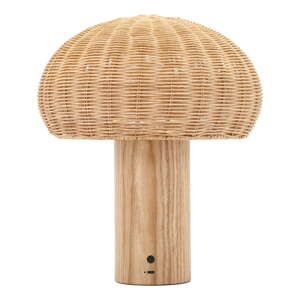 LED stolna lampa u prirodnoj boji sa sjenilom od ratana (visina 32 cm) – Villa Collection