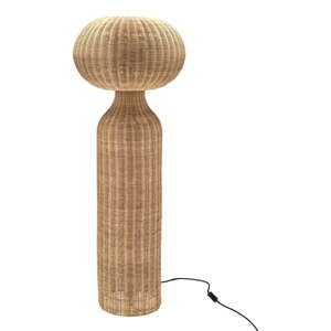 Stojeća svjetiljka u prirodnoj boji sa sjenilom od ratana (visina 130 cm) Vinka – Villa Collection