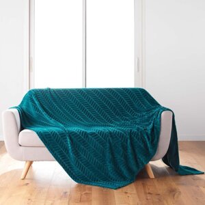 Plavi prekrivač od mikroflanela 180x220 cm Arya – douceur d'intérieur