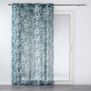 Plava prozirna zavjesa od voila 140x280 cm Milady – douceur d'intérieur