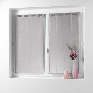 Smeđe prozirne zavjese u setu 2 kom 90x90 cm Linahe – douceur d'intérieur