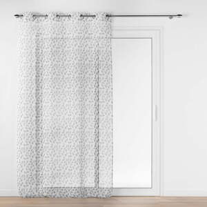 Siva prozirna zavjesa 137x280 cm Farandole – douceur d'intérieur