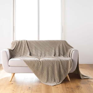 Svjetlo smeđi prekrivač od mikroflanela 180x220 cm Arya – douceur d'intérieur