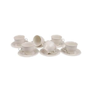 Set od 6 porculanskih šalica s tanjurićima Kutahya Elegance 150ml