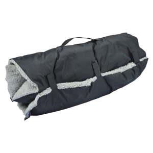 Crna deka za pse od sherpa flisa 50x80 cm – Love Story