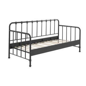 Sivi metalni dječji krevet 90x200 cm BRONXX – Vipack