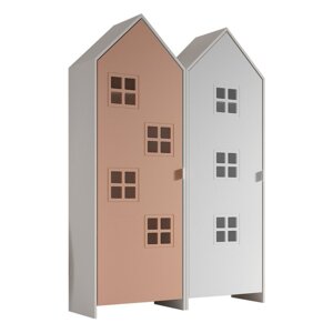Bijela/ružičasta dječja garderoba 115x171,5 cm CASAMI BRUGES – Vipack