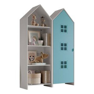 Bijela/svijetlo plava otvorena dječja garderoba 115x171,5 cm CASAMI BRUGES – Vipack