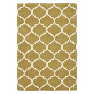 Oker žuti ručno rađen vuneni tepih 80x150 cm Albany – Asiatic Carpets