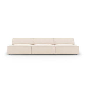 Krem baršunasta sofa 240 cm Jodie – Micadoni Home