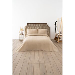 Bež prekrivač 200x220 cm Waffle – Mijolnir