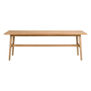 Blagovaonski stol u dekoru hrasta u prirodnoj boji 100x220 cm Plainfield – Rowico