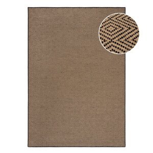 Crni/u prirodnoj boji juten tepih 120x170 cm Diamond – Flair Rugs