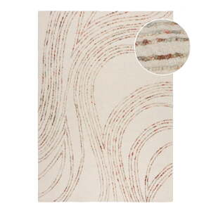 Narančasti/krem vunen tepih 80x150 cm Abstract Swirl – Flair Rugs