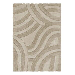 Bež ručno rađen tepih od recikliranih vlakna 160x230 cm Velvet – Flair Rugs