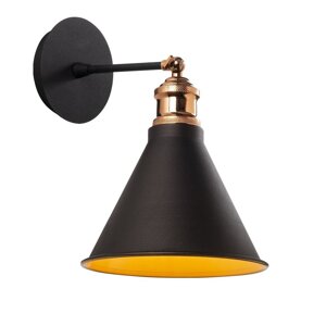 Crna zidna lampa ø 20 cm Berceste – Opviq lights