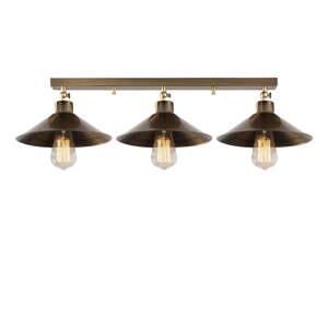 Stropna svjetiljka u brončanoj boji s metalnim sjenilom ø 24 cm Berceste – Opviq lights