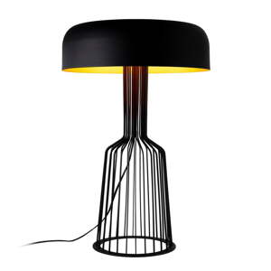 Crna stolna lampa s metalnim sjenilom (visina 57 cm) Fellini – Opviq lights