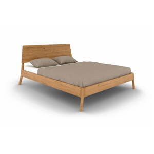 Bračni krevet od punog hrasta 180x200 cm u prirodnoj boji Twig – The Beds