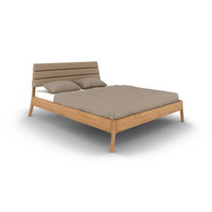 Bračni krevet od punog hrasta 180x200 cm u prirodnoj boji Twig – The Beds