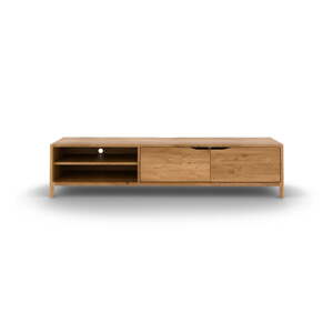 TV komoda od punog hrasta u prirodnoj boji 200x48 cm Twig – The Beds