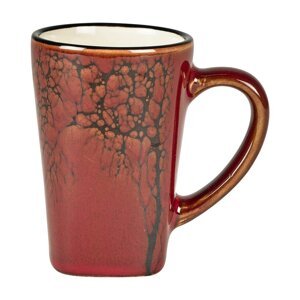 Crvene šalice u setu 4 kom za espresso od kamenine 100 ml Hela – Villa Collection