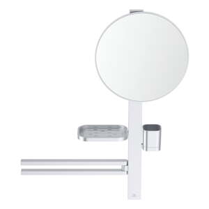 Zidno ogledalo s policom/s vješalicom ø 33 cm ALU+ – Ideal Standard