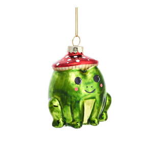 Stakleni ukas za božićno drvce 7 cm Frog – Sass & Belle
