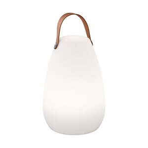 Bijela/smeđa LED stolna lampa (visina 26 cm) Ruby – Fischer & Honsel