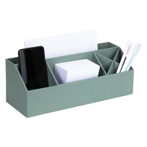 Zeleni kartonski uredski organizator za dopisnice Elisa Canvas Paper Laminate – Bigso