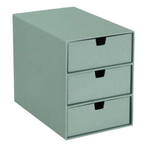 Zeleni kartonski uredski organizator za ladicu Ingrid Canvas Paper Laminate – Bigso