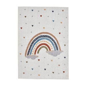 Krem dječji tepih 120x170 cm Vida Rainbow – Think Rugs