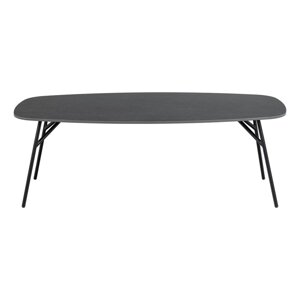 Crni stolić za kavu s keramičkom daskom 60x120 cm Caracas – Actona